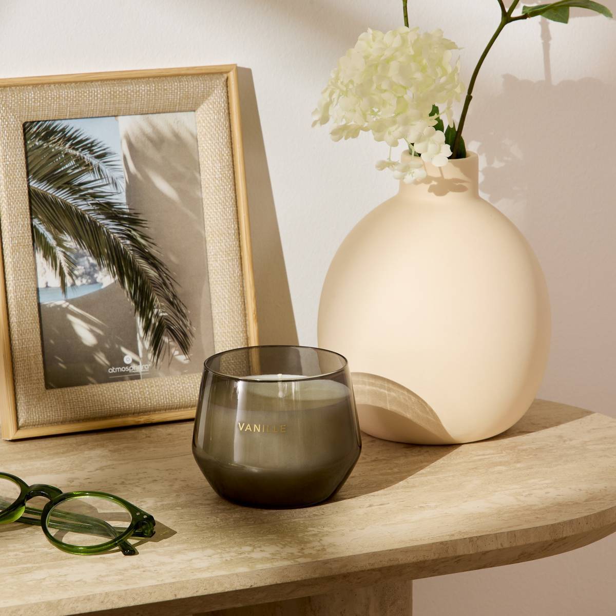 Atmosphera - Bougie parfumée 300 g Glowy vanille - Atmosphera Créateur d'intérieur - Image 1