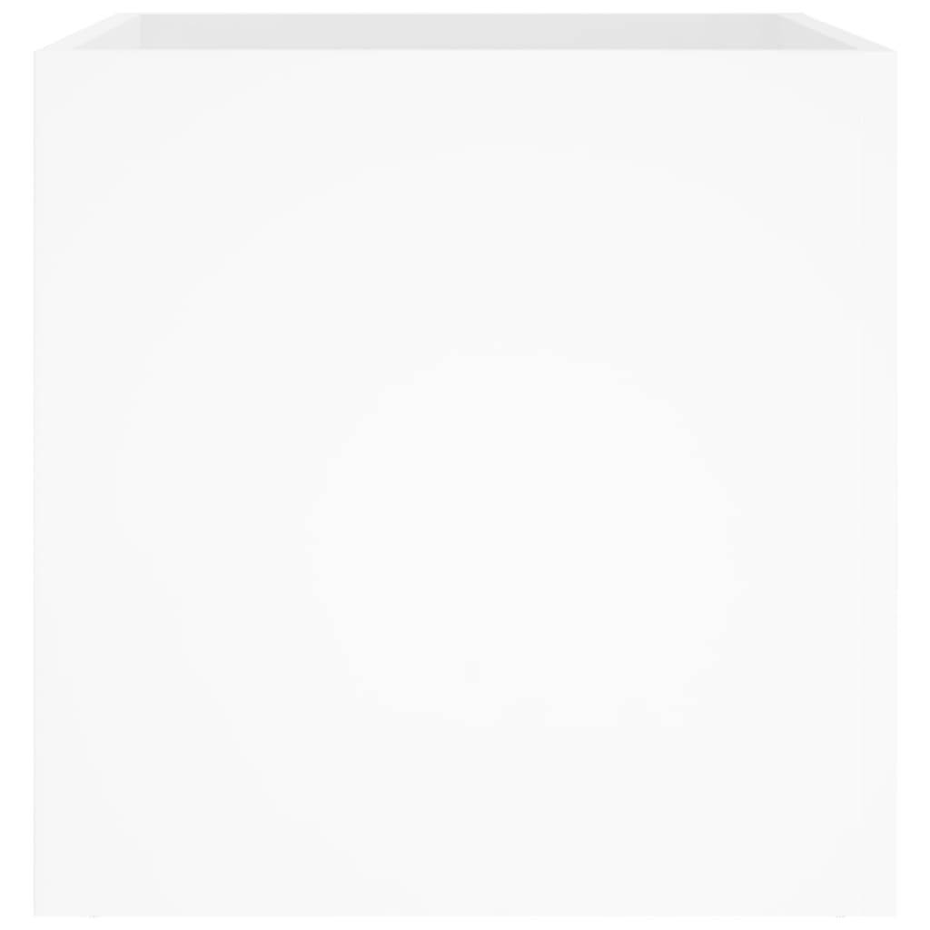 PANGIVO - Jardinière bois d'ingénierie blanc brillant 40 x 40 x 40 cm - PANGIVO - Image 5