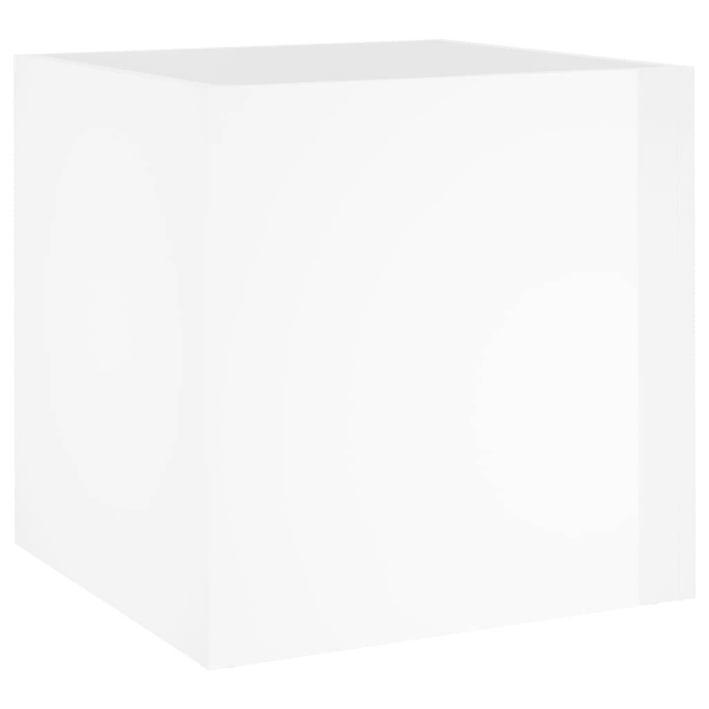 PANGIVO - Jardinière bois d'ingénierie blanc brillant 40 x 40 x 40 cm - PANGIVO - Image 2