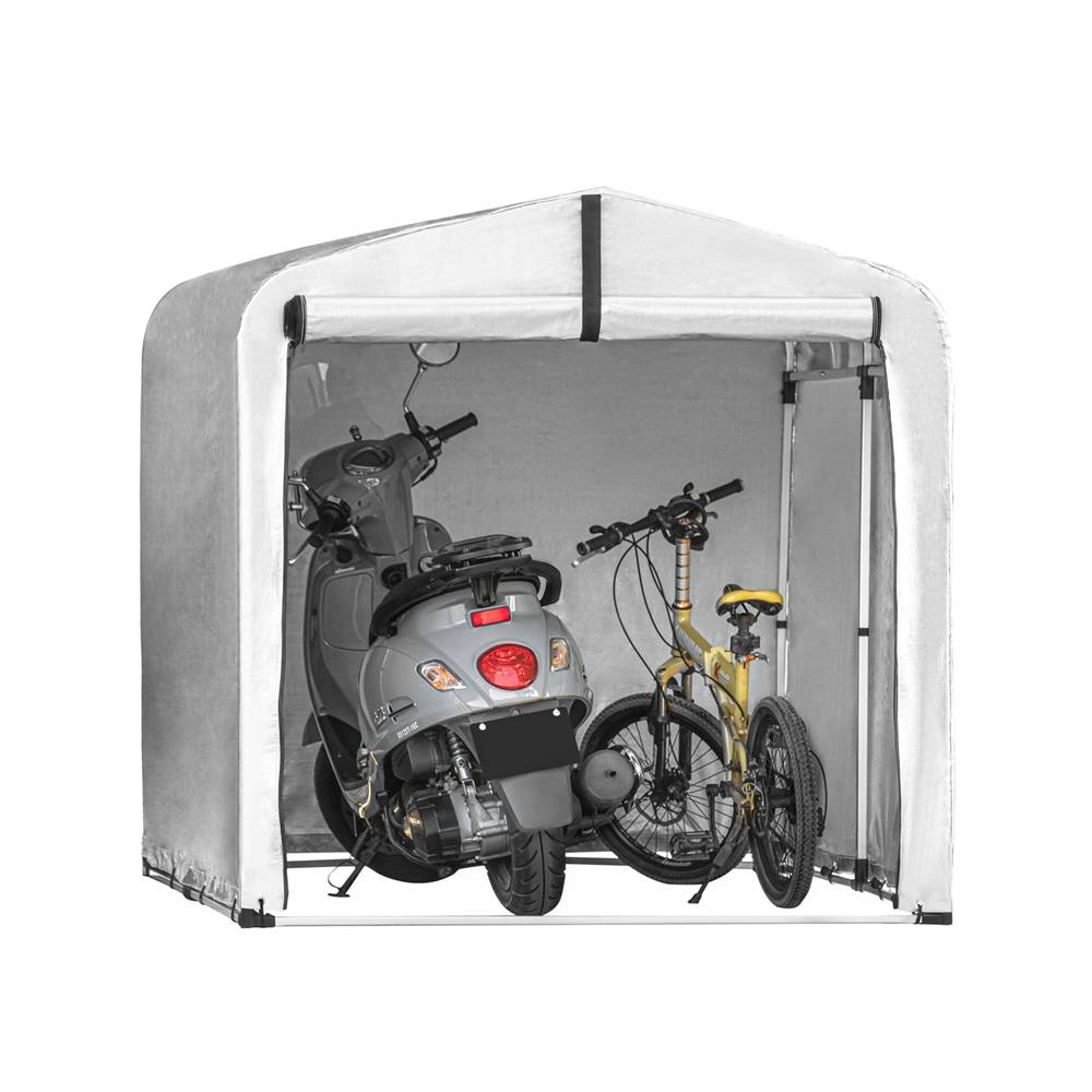 Abri de Jardin Abri de Vélo Argent L.219 x l.159 x H.165 cm SoBuy - Image 1