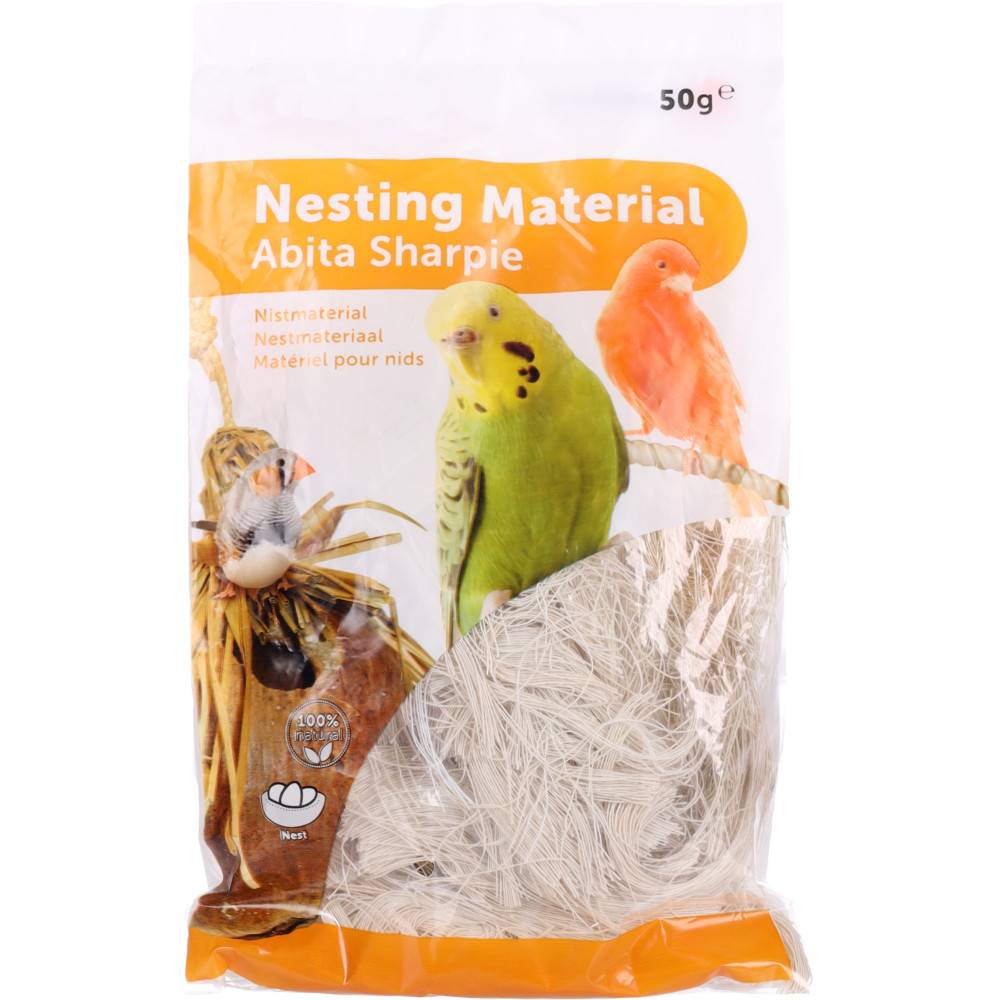 Matière pour nid, coton environ 50 g pour oiseaux - Image 2