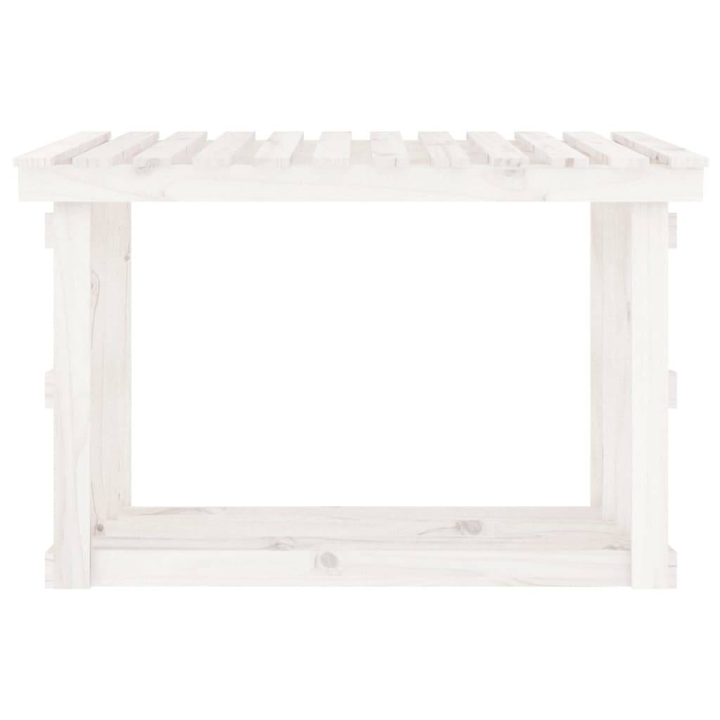 Abri Bûches en Bois de Pin Blanc Rangement Extérieur pour Cheminée 108x65x77cm - ComfortXL Outdoor Living - Image 5