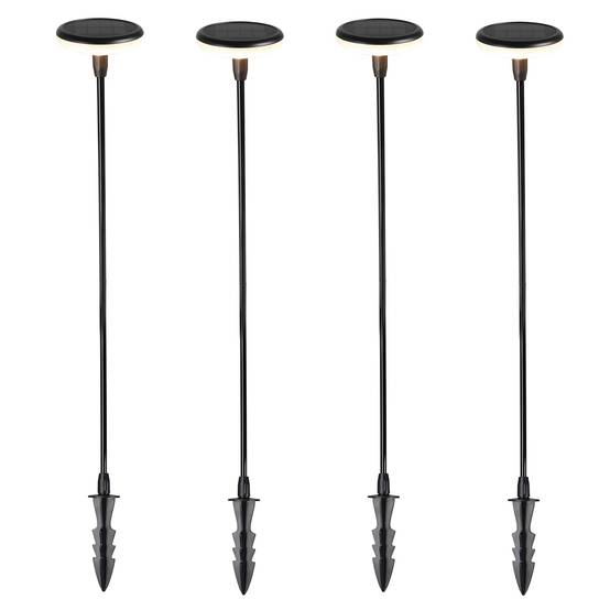 Lumisky - Lot de 4 balises solaires à piquer LUCENTY Noir Plastique H76CM - Image 7