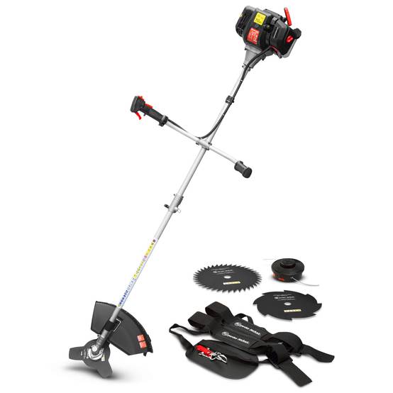 Elem Garden Technic - Débroussailleuse thermique 52 cm³ avec bobine, 3 lames et harnais – ELEM Garden Technic - Image 1