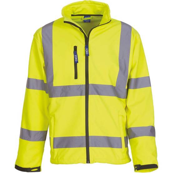 Veste softshell haute visibilité Yoko Jaune S