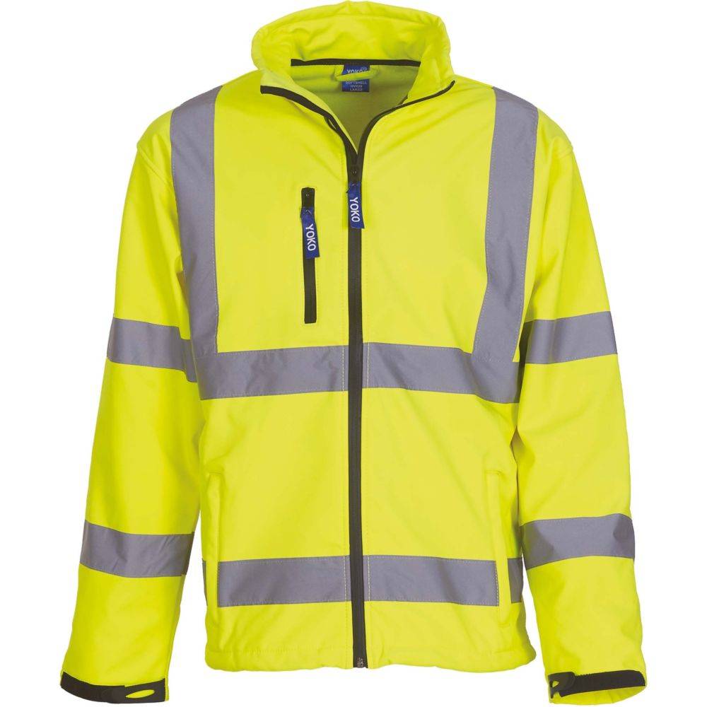 Veste softshell haute visibilité Yoko Jaune S