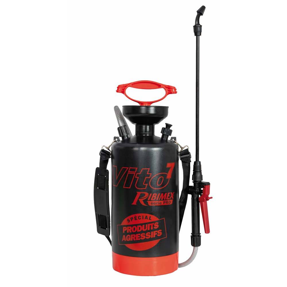 Ribimex - Pulvérisateur à main pression préalable Vito 7, 6.85 Litre Produits Agressifs - Image 1