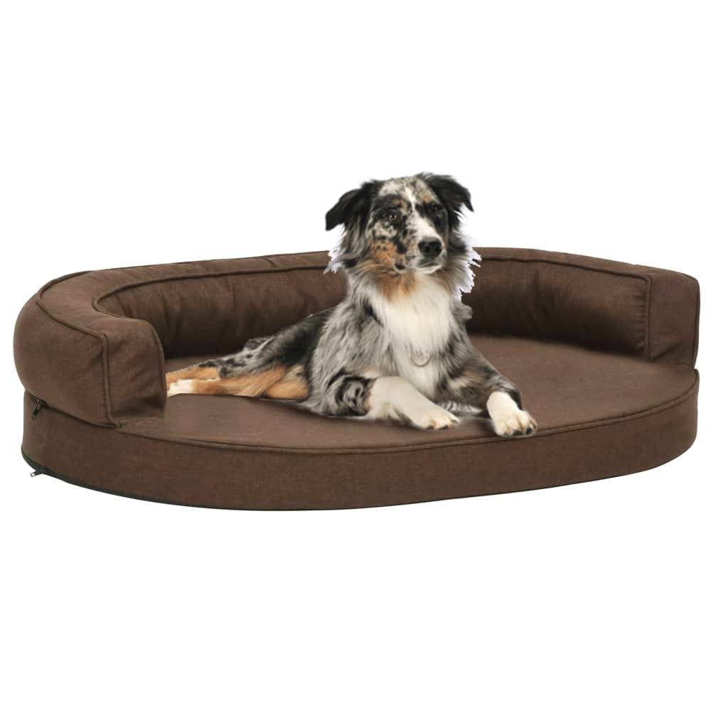 Vidaxl - Matelas de lit ergonomique pour chien 75x53 cm Aspect de lin vidaXL 171302 - Image 1