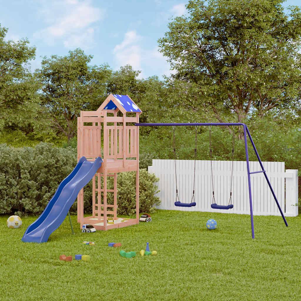 Aire de jeux d'extérieur - Jeu Plein air enfant bois massif de douglas rj48 - Image 2