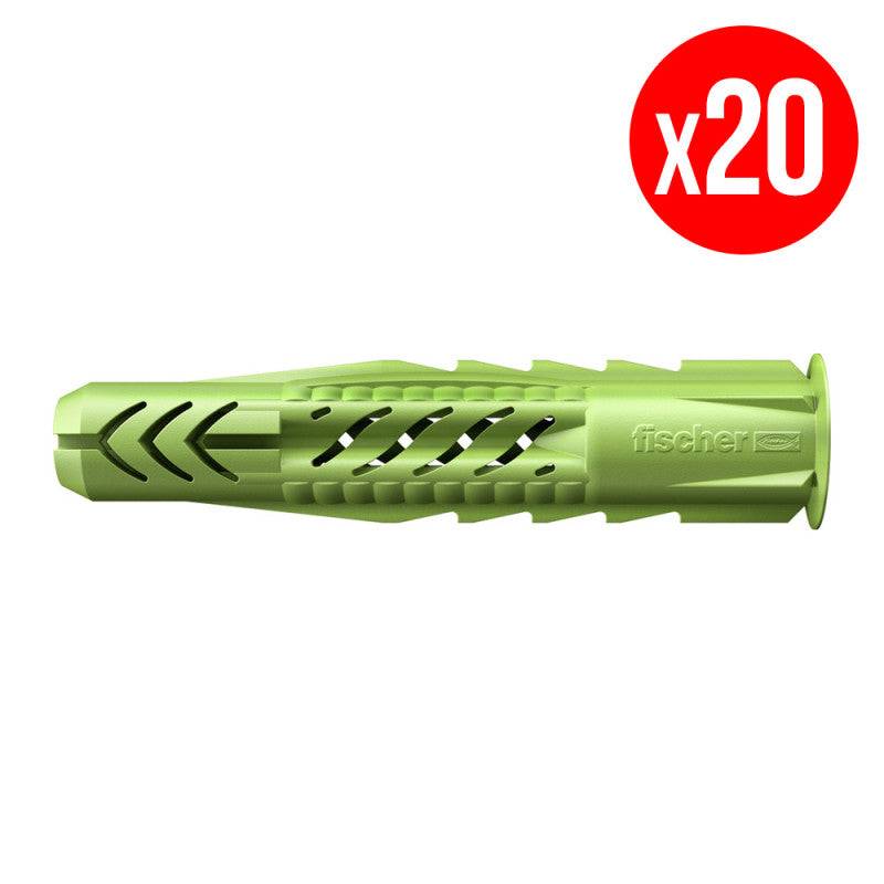 Fischer - Boîte de 20 chevilles universelle UX Green FISCHER 518887 Ø10 x 60 mm sans vis Fischer - Image 1