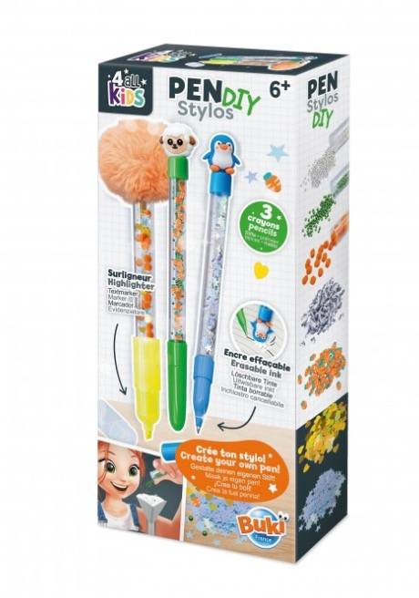 Kit de stylo do it yourself animaux - Buki