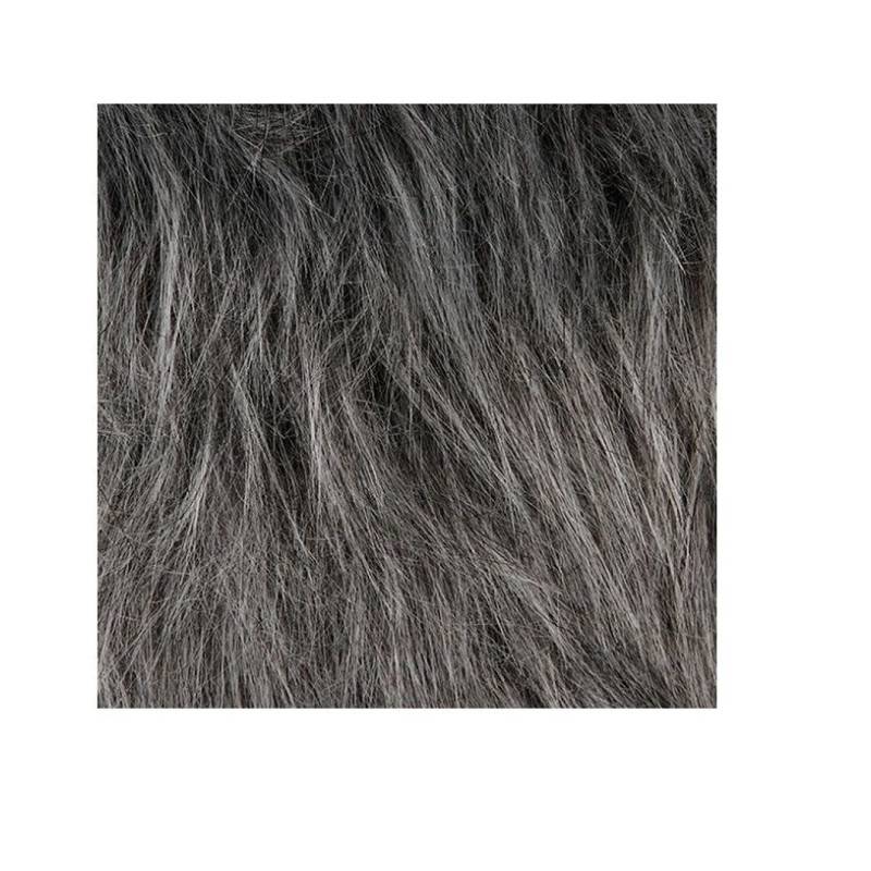 Tabouret fourrure gris Atmosphera - Image 3