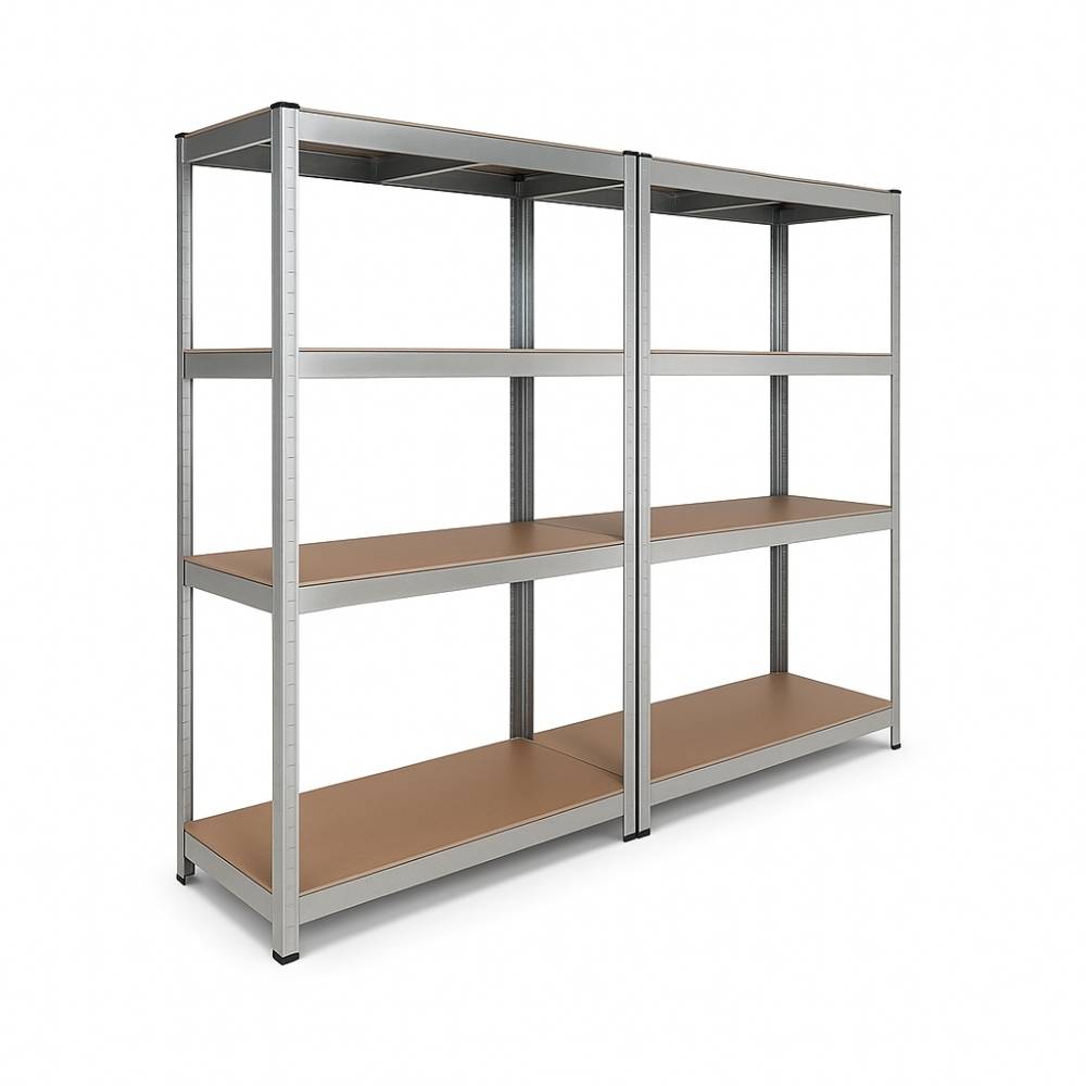 Étagère de garage métallique robuste 160x160cm : charge lourde, modulable, facile à monter 40 cm Gris - Image 1