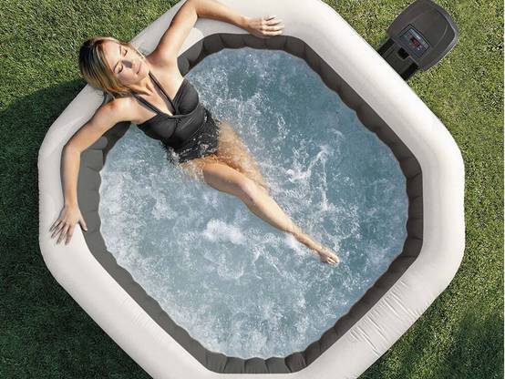 Spa gonflable PureSpa Carbone octogonal Bulles et Jets 4 places - Intex - Image 6