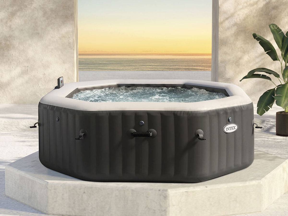 Spa gonflable PureSpa Carbone octogonal Bulles et Jets 4 places - Intex - Image 4