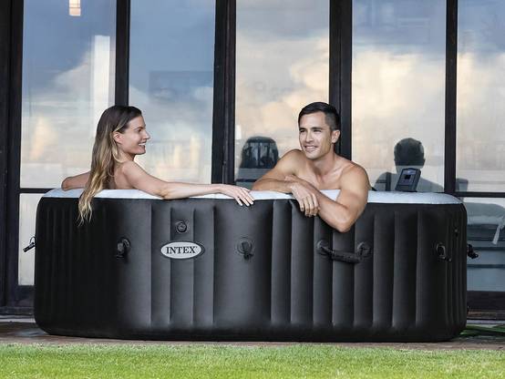 Spa gonflable PureSpa Carbone octogonal Bulles et Jets 4 places - Intex - Image 2