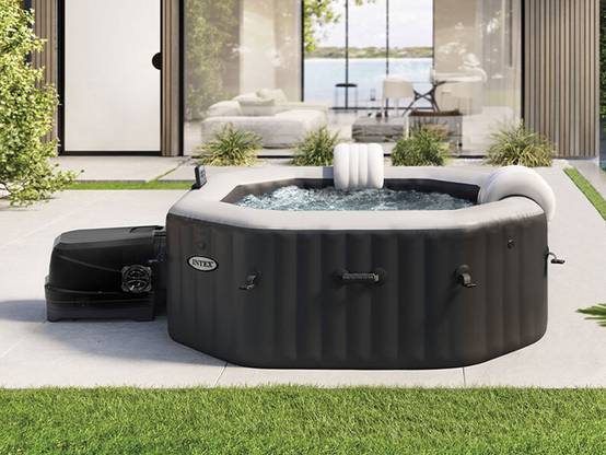Spa gonflable PureSpa Carbone octogonal Bulles et Jets 4 places - Intex - Image 5