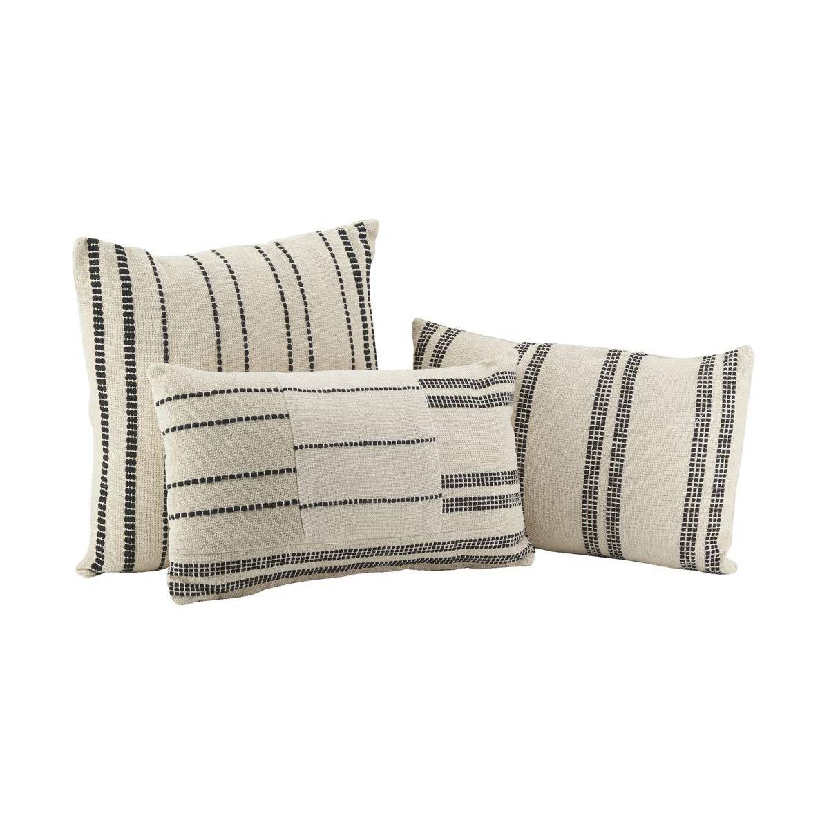 Aubry Gaspard - Coussins graphiques en coton (Lot de 3) - Image 1