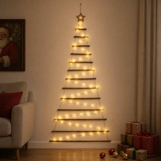 Vidaxl - Arbre de Noël suspendu 180 cm 100 LED Blanc chaud vidaXL 42050474 - Image 1