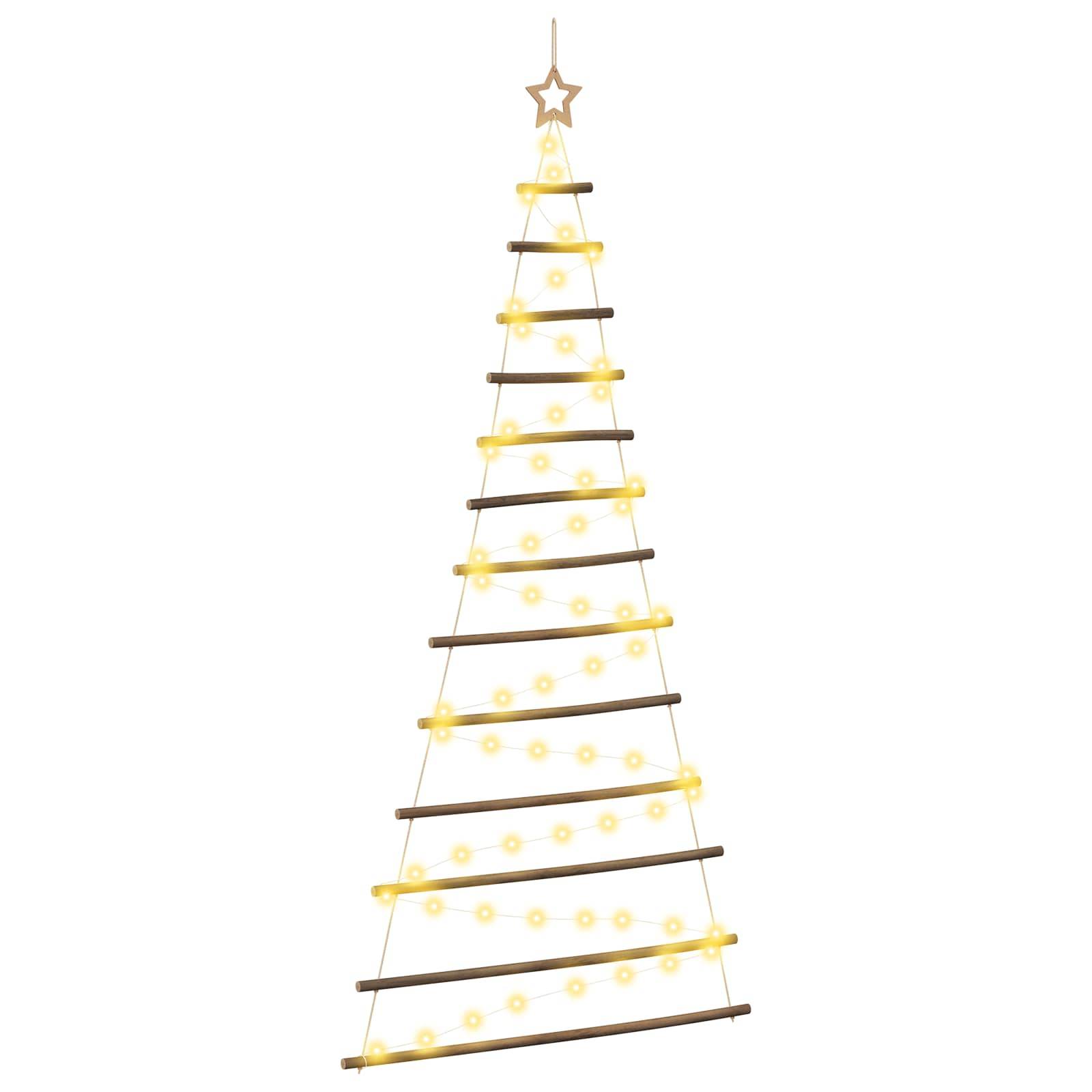 Vidaxl - Arbre de Noël suspendu 180 cm 100 LED Blanc chaud vidaXL 42050474 - Image 2