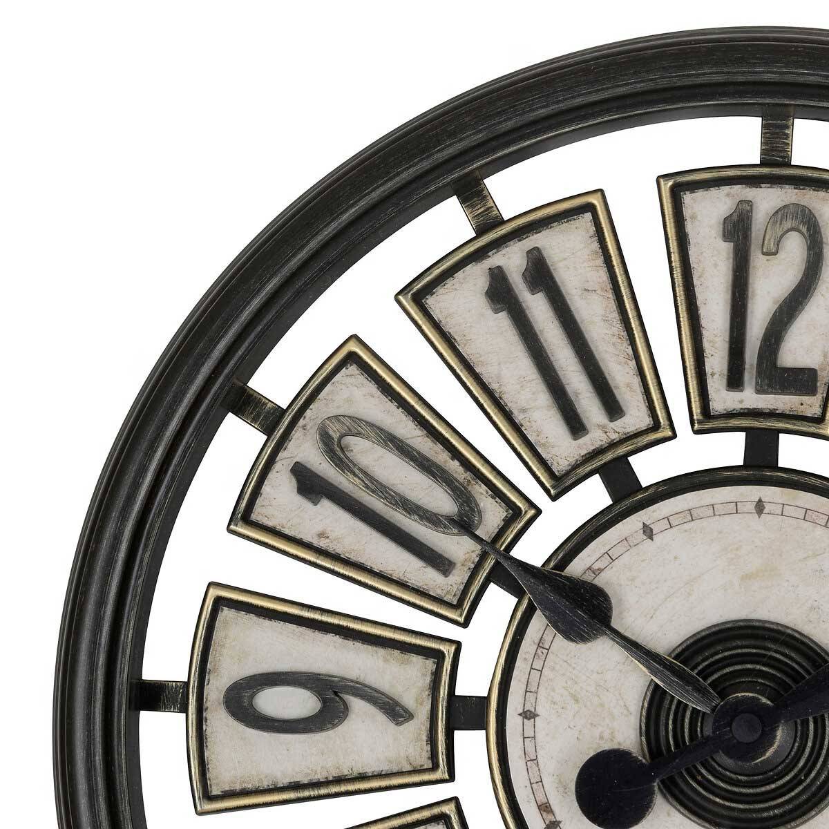 Horloge Murale "Davy" 39cm Marron - Image 2