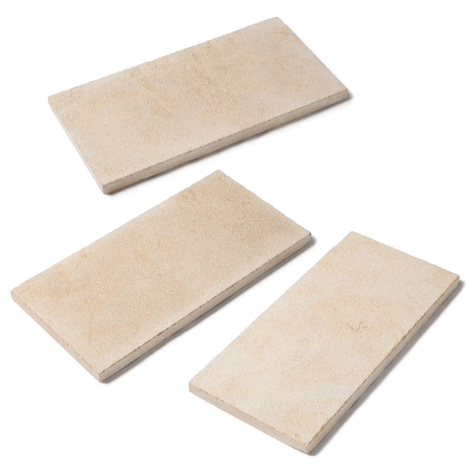 Pas japonais Rectangle Pierre de l'Atlas Beige 60x30x3 cm (à l'unité) - RO'MA NATURE - Image 4