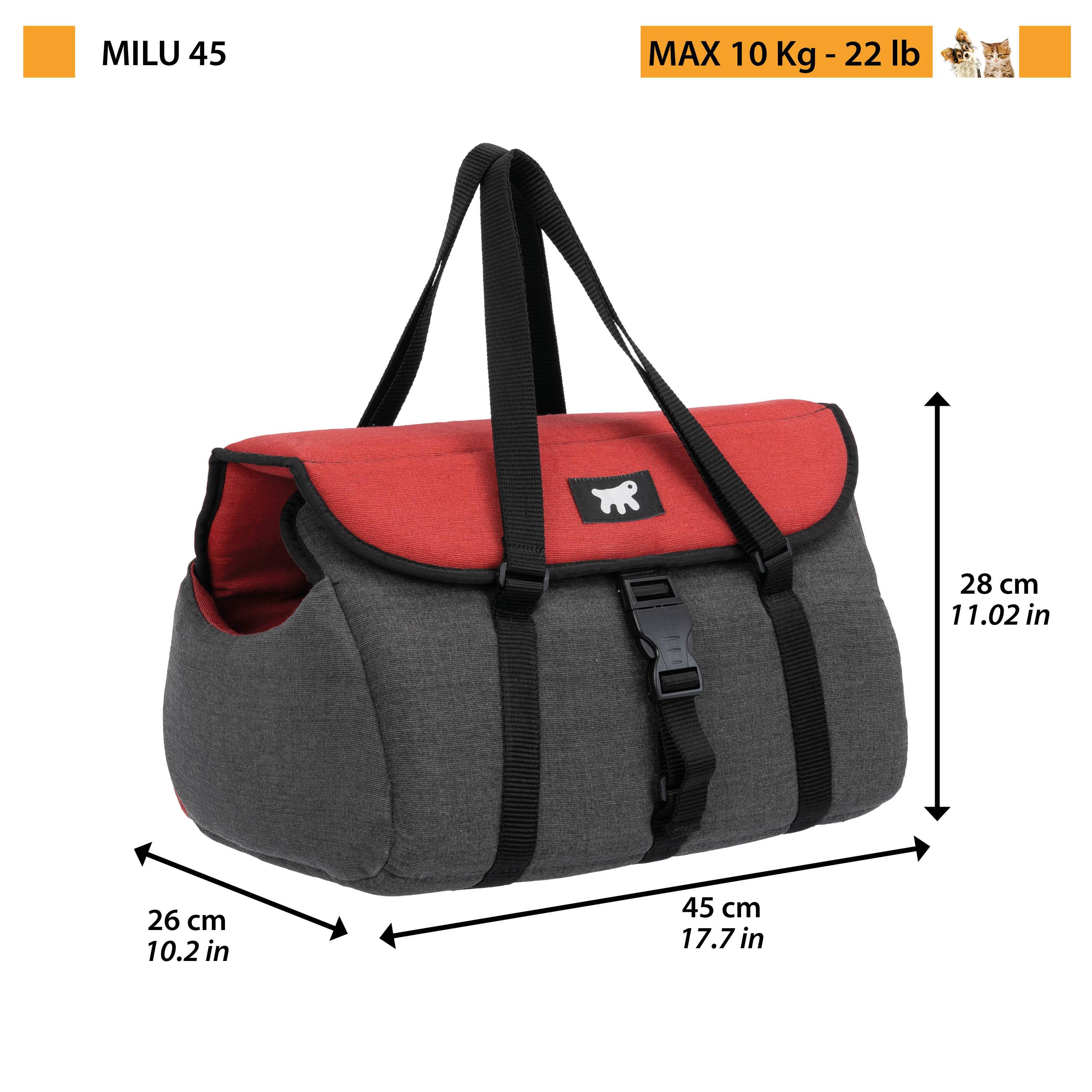 Ferplast - Ferplast Sac de Trasport pour Chat MILU', Caisse de Transport Chat, Sac de Transport Chien, Bandoulière réglable, Sangle de sécurité, jusqu'à 10 Kg, - Image 2