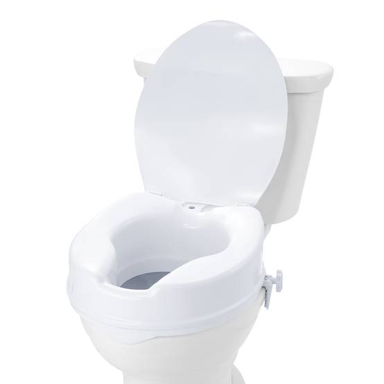 Vevor - VEVOR Rehausseur toilette universel 100 mm haut, charge 136 kg PP, verrouillage tige à vis pour seniors/patients. - Image 1