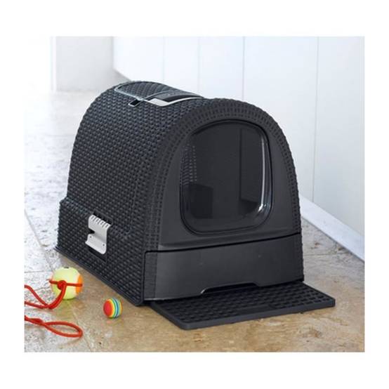 Curver Bac A Litiere Pour Chats 51 X 38,5 X 39,5 Cm Anthracite - Image 1