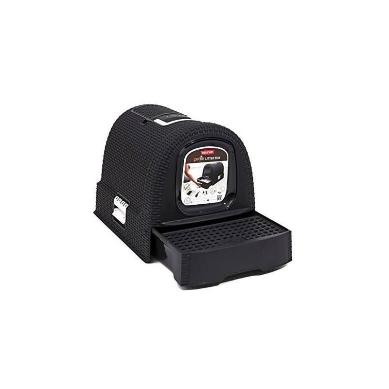 Curver Bac A Litiere Pour Chats 51 X 38,5 X 39,5 Cm Anthracite - Image 5