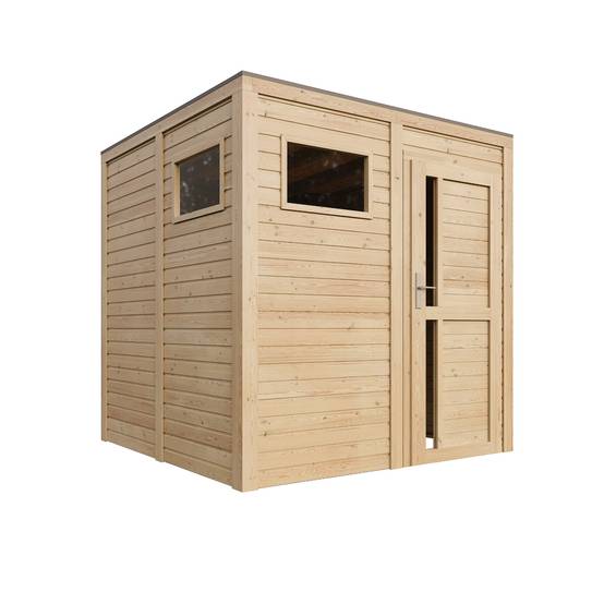 Timbela - Abri de jardin en bois - 4,20 m² / 206x208xH210 cm - Timbela M325F1 - Image 2
