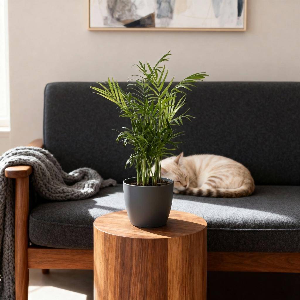 Chamaedorea elegans - Pet-friendly - Pot de 12cm - Hauteur 15cm - 1 plante - Gris - Plantes d'intérieur - Image 4