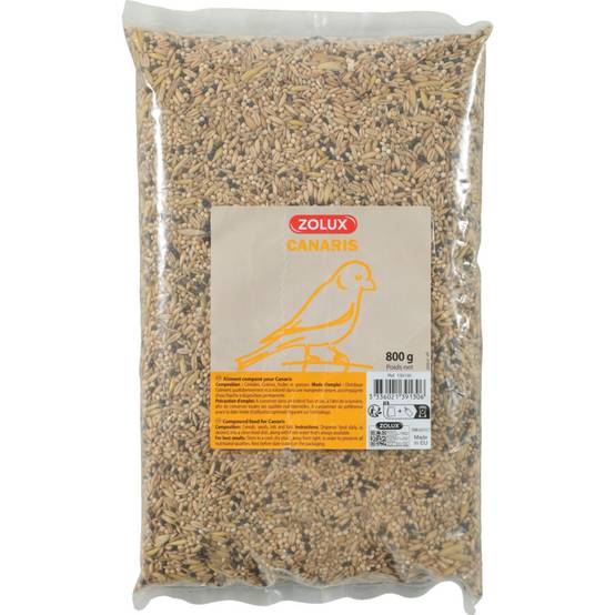 Zolux - Graines pour canaris sac de 800 g pour oiseaux - Image 1