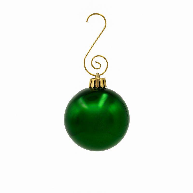 Lot de 60 boules de Noël 6cm Vertes (15 brillantes,15 mates,15 texturées,15 opalines) avec sac de rangement - Image 3
