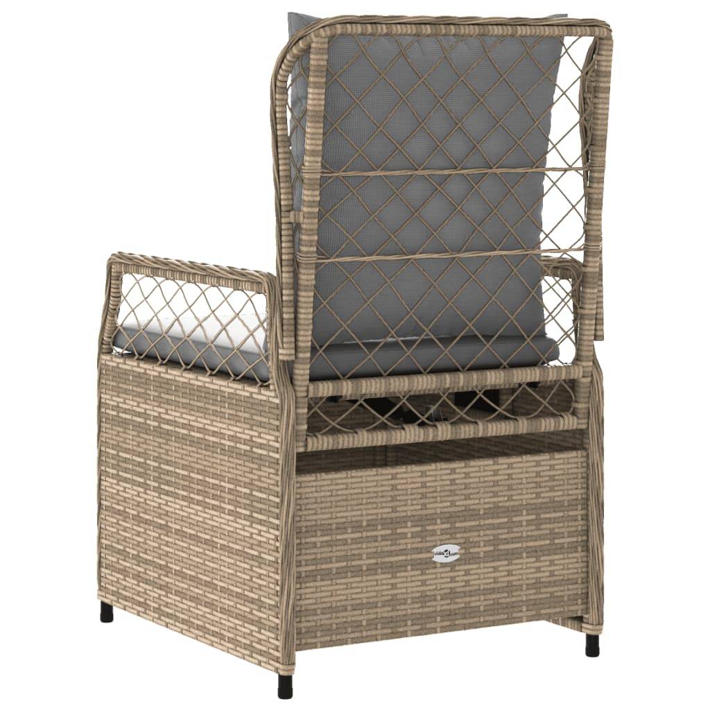 Chaise bois composite 2 places rotin beige  55 x 60 x 93 cm  - Prolenta premium  p3131.9 - Image 7