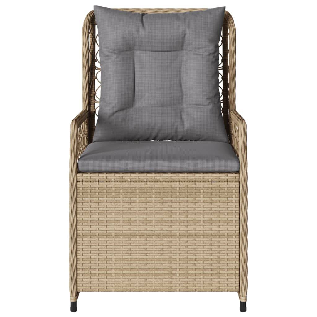Chaise bois composite 2 places rotin beige  55 x 60 x 93 cm  - Prolenta premium  p3131.9 - Image 5