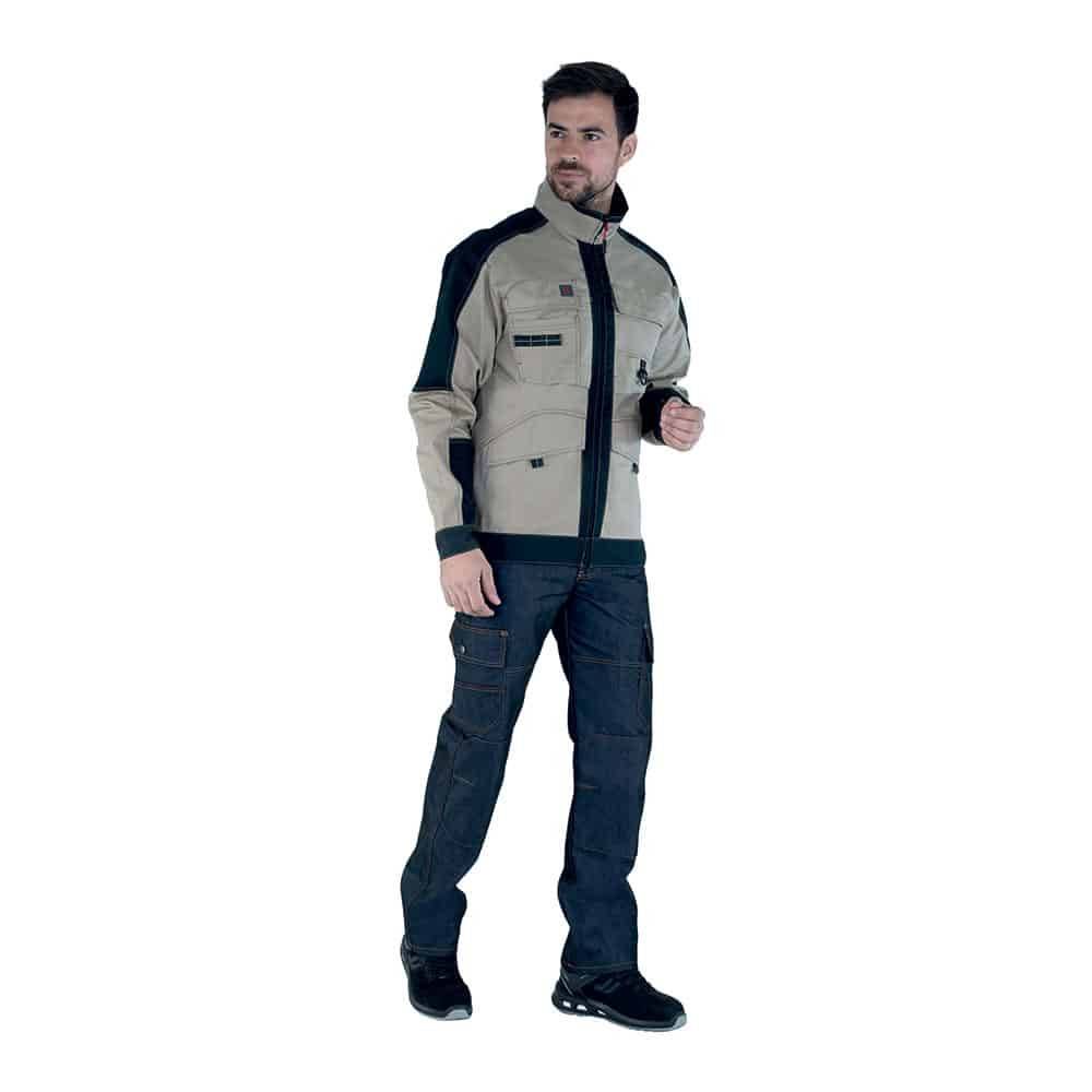 Blouson de travail SHEAR Beige/Noir | 3ATTUP - LAFONT - Image 2