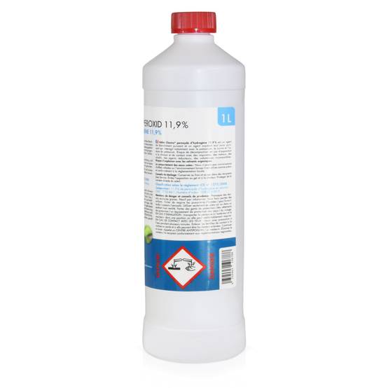 Peroxyde Péroxyde d'hydrogène 11,9 % Höfer Chemie® en bouteille de 1 L x 1 ...