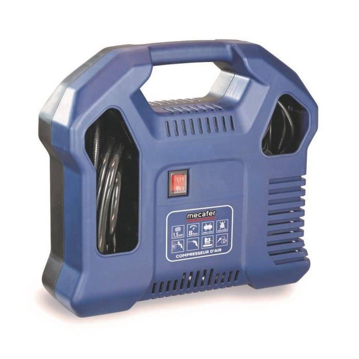 Mecafer - Compresseur d’air portable sans cuve 1,5 HP, 8 bar, kit 3 m, sans huile - MECAFER - Image 3