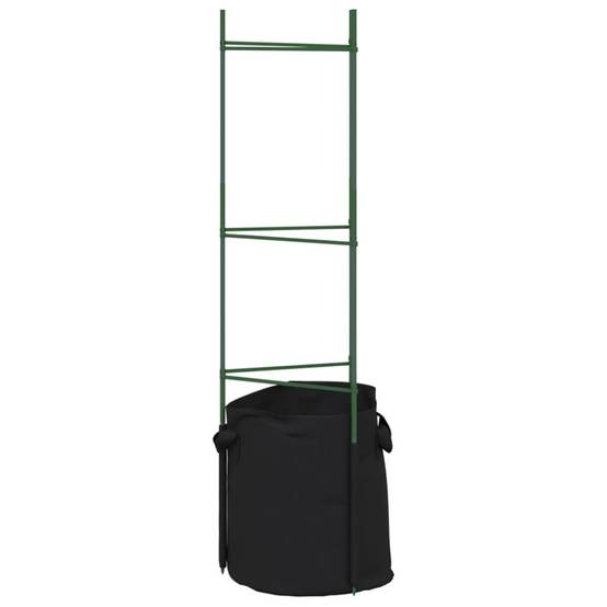 Kit de 4 Cages à Tomates Acier avec Sacs de Plantation pour Culture en Pot Jardin Vert 116 cm – ComfortXL Outdoor Living - Image 7