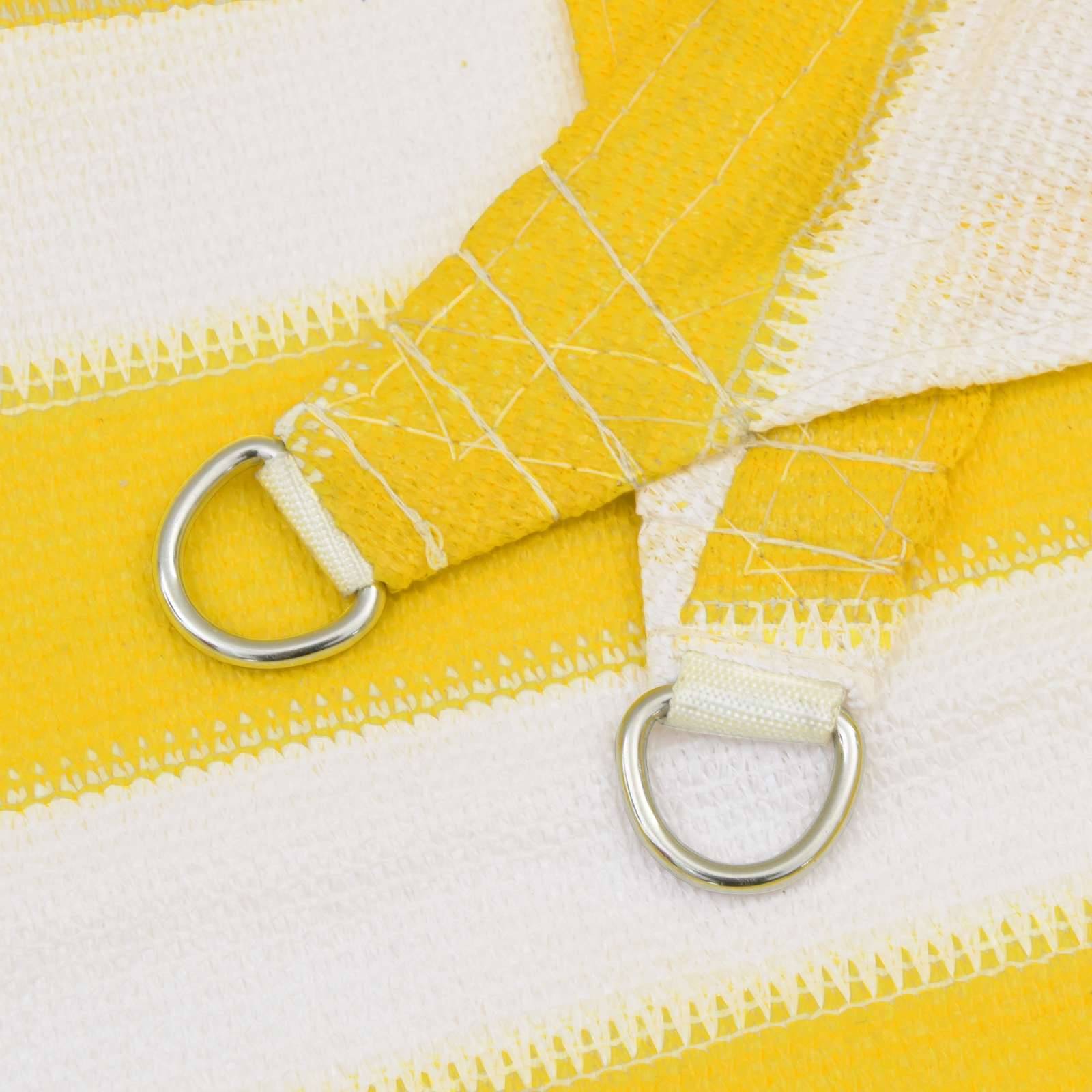 PANGIVO - Voile d'ombrage HDPE jaune et blanc 500 x 600 cm - PANGIVO - Image 2