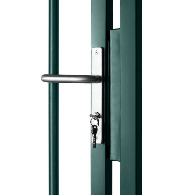 Portail barreaudé acier galvanisé passage 4m00 H 1m00 Vert - Easy Clôture - Image 2