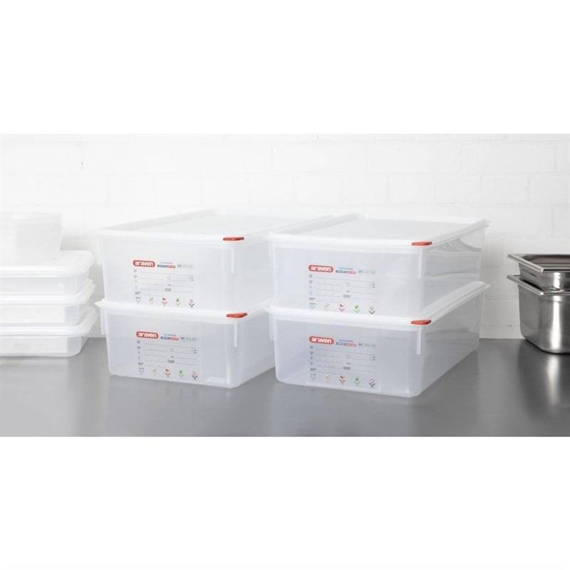Boîte Alimentaire GN 1/1 - Araven 21 L - Lot de 4 pièces - Image 9