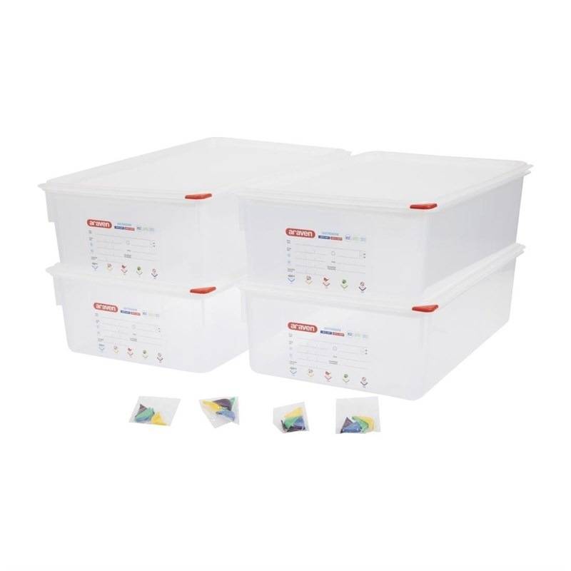 Boîte Alimentaire GN 1/1 - Araven 21 L - Lot de 4 pièces - Image 8