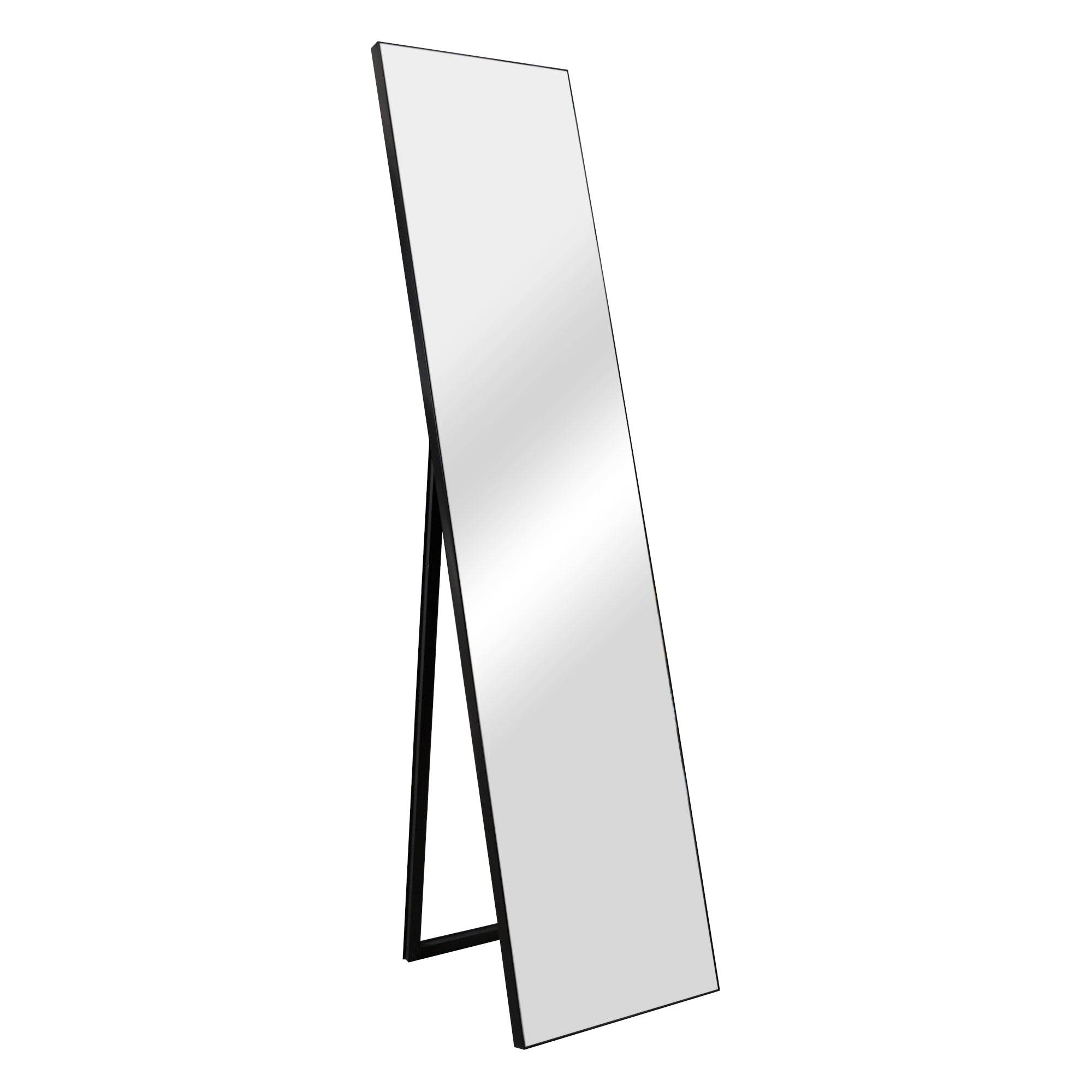 Helloshop26 - Miroir sur pied barletta psyché inclinable 150 x 35 cm noir - Image 1