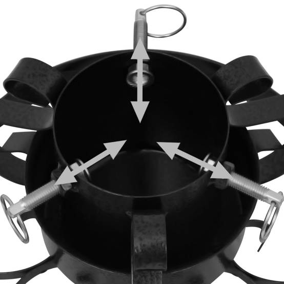 Vidaxl - Support de sapin de Noël Noir 29x29x15,5 cm vidaXL 331320 - Image 4
