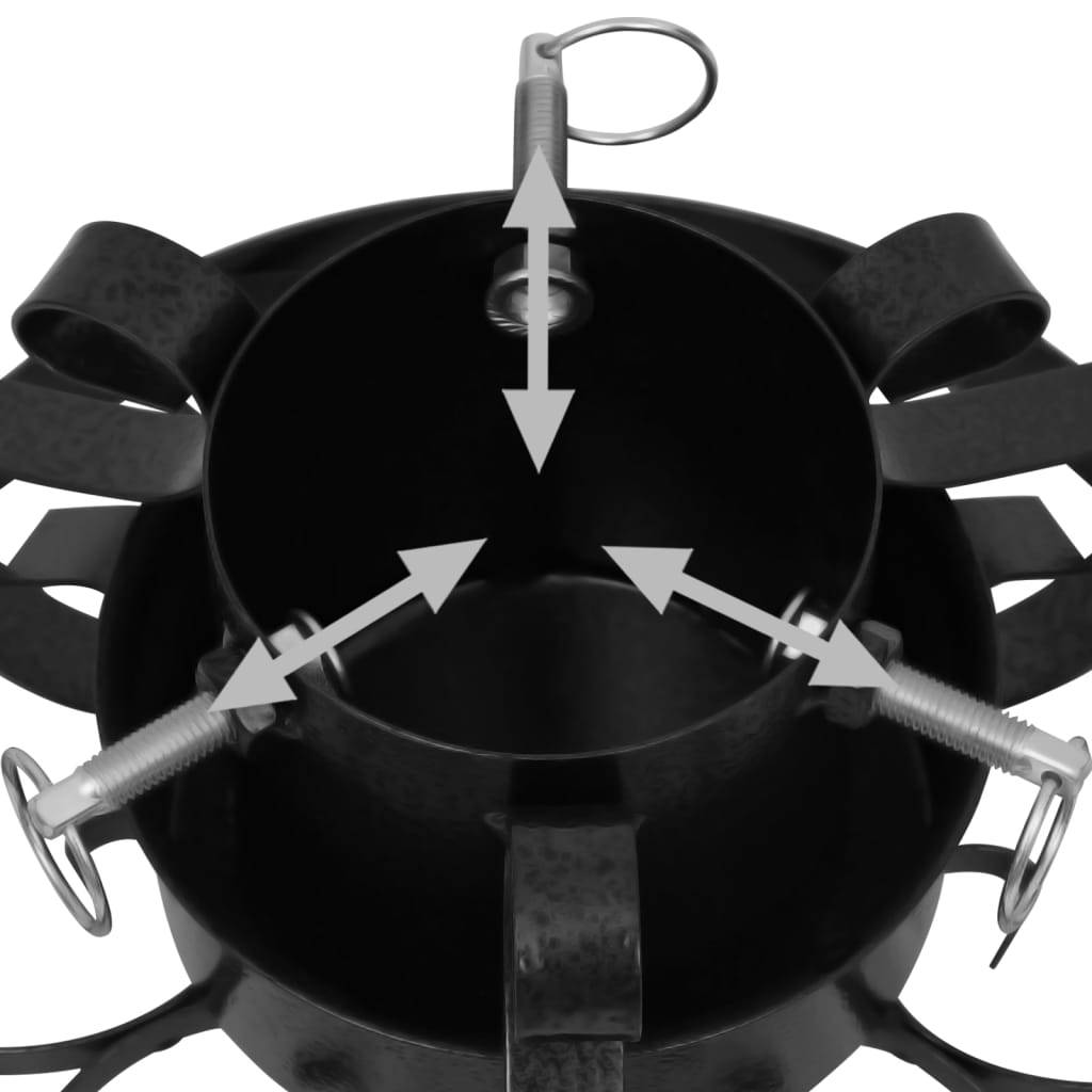Vidaxl - Support de sapin de Noël Noir 29x29x15,5 cm vidaXL 331320 - Image 4
