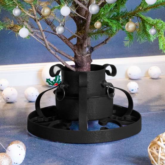 Vidaxl - Support de sapin de Noël Noir 29x29x15,5 cm vidaXL 331320 - Image 1