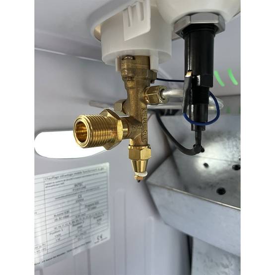Poêle à gaz 5700W Chauffage d'appoint Hybride Gaz et Électrique 20-100 m² - Piezo KOMBI LINE - Image 10