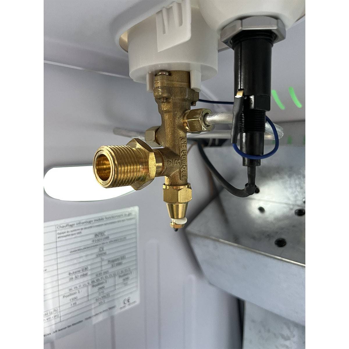 Poêle à gaz 5700W Chauffage d'appoint Hybride Gaz et Électrique 20-100 m² - Piezo KOMBI LINE - Image 10